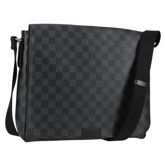LOUIS VUITTON Damier Graphite District MM Shoulder Bag N41272 - Picture 1 of 16
